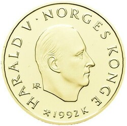 1500 kr 1993. OL Lillehammer 1994. Gullmynt nr. 2, Birkebeinere, ...