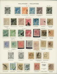 FILIPINENE. En samling 169 merker til 1898, innleverer har anslått ...