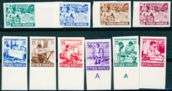 INDONESIA. Scott 406/409, B98/B103. 1955 og 1957 serier, proof ...