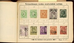 Ca. 100 år gammelt utvalgshefte med gamle merker fra blant annet ...