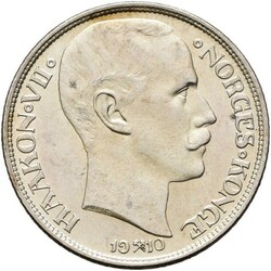 1 kr 1910 kvalitet 0. Flekk advers