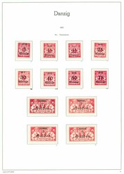 DANZIG. En samling på LT SF-ark, fyldig i lange perioder. (€ 2500)