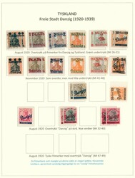 DANZIG. God samling hele perioden på ca. 30 egenmonterte ark, mye er ...