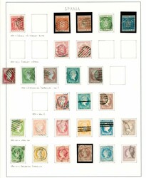 SPANIA. Meget omfattende egenmontert samling i fire stk. SAFE ...