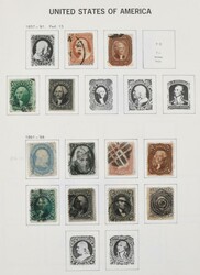 1851/2005. Stor samling i 5 lettbrukte Davo-album, noen år med ark ...