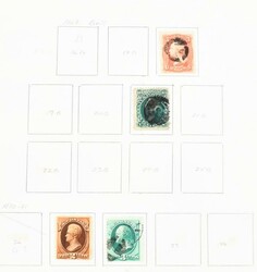 1851/2005. Stor samling i 5 lettbrukte Davo-album, noen år med ark ...