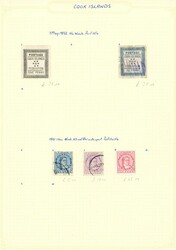 COOK ISLANDS. Rotete parti på ni innstikksider, mest etter 1960 og ...