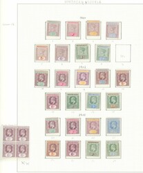 NIGERIA - NORTHERN NIGERIA 1/51. Samling på to albumsider