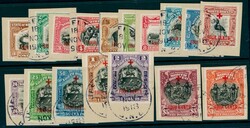 NORTH BORNEO 235-52. Røde Kors provisorier 1918 - komplett serie på ...