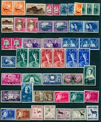 SØRVEST-AFRIKA. Parti fra KGV-utgaver til noe innover i ...