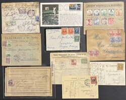 HELE VERDEN. Lott nærmere 100 brev og kort, med hovedvekt på de ...