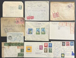 HELE VERDEN. Lott nærmere 100 brev og kort, med hovedvekt på de ...