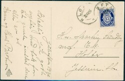 LAAKEDALENS FARVERI. Uvanlig lokalmotiv (NLR 631), postg. fra Kløfta ...