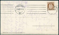 TOMTER. Fint kort med oversikt over mange hus og stasjonen litt unna ...