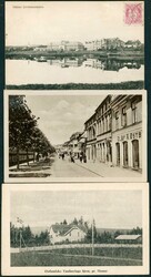 HAMAR. Tre gatepartier, ett med j.b.stasjonen på avstand og ett ...