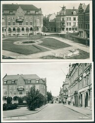 HAMAR. Tre gatepartier, ett med j.b.stasjonen på avstand og ett ...