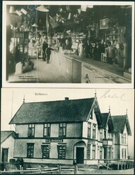 KIRKENÆR, GRUE FINSKOG. To gode kort, ene med hotellbygning og ...