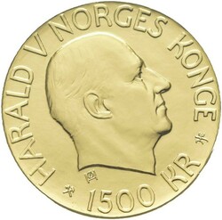 1500 kr Nobel 2001. 16,96 g .917 gull
