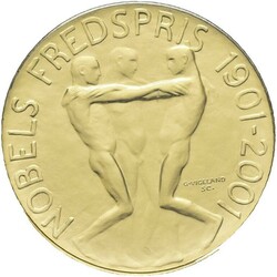 1500 kr Nobel 2001. 16,96 g .917 gull