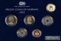 PROOF COINS OF NORWAY EXCLUSIVE 2003. Proofsett 2003, inkl. medalje ...