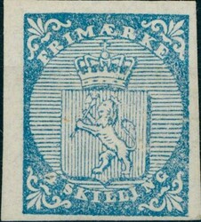 1. Ustemplet, limløst, ganske friskt eksemplar. Nyere attest Enger ...