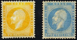 2. Pent merke påsatt ny lim. Også Nymanns 3 skilling prøvetrykk i ...