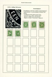 16. 37 frimerker på 8 albumark. Begge plater. Blandet kvalitet. 4 ...