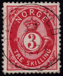 18bY. THINGVOLD 23.1.1873. Stående vannmerkestilling 7. (3600)
