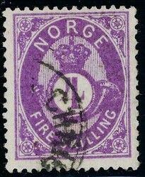 19 Ia. Lettstemplet merke med uvanlig god farge, sentrering og ...