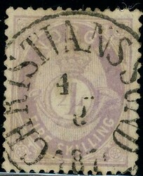 19. Prakt CHRISTIANSUND 4.9.1876. Litt fargeavsmitting på baksiden ...