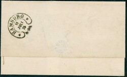 17c, 19. 2 og 4 skilling - 6 sk porto på brev fra STAVANGER 14/7 ...