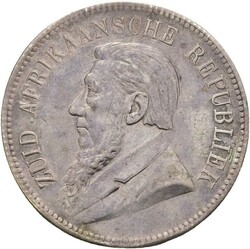 SØR-AFRIKA. 5 Shillings 1892. Kvalitet 1+. KM 8.1