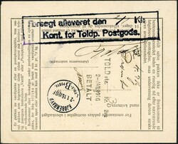 96, 99 og 108. 1 øre, 5 øre og 3-stripe 50 øre Posthorn = 156 øre ...