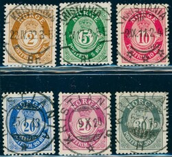 97, 99-100, 103-05. Lott seks merker med luksus stempel KRISTIANIA, ...