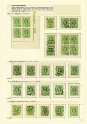 110-13. Godt og detaljert oppsett på fire monteringark, velutbygd ...