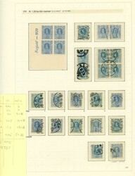 110-13. Godt og detaljert oppsett på fire monteringark, velutbygd ...