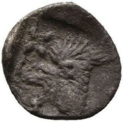 GREEK. Mysia. Kyzikos. Circa 450-400 BC. AR Hemiobol, 10mm, 0,35 ...
