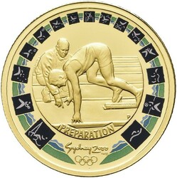 AUSTRALIA. Elisabeth II. 100 dollars 1999 - Preparation Sydney OL ...