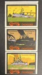 Cloetta Chokolade. Albumside med seks merker samt en loddrett ...