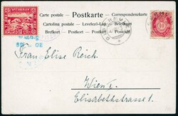 SPITSBERGEN - 10 øre rød Giæver stemplet "Auguste Victoria ...