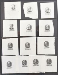 1103. 2.70 kr Johan Svendsen - serie på 13 progressive proofs i ...