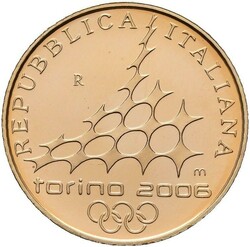 ITALIA. OL 2006 Torino. 20 euro 2005. Kvalitet proof, 6,45 gram .900 ...