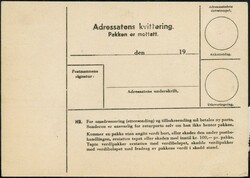 Kr 1,50 Løve på følgebrev stemplet KRISTIANSUND N. 12.10.44 ...