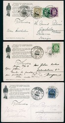 Fire stk. polkort, hvorav ett er fra "Maud"