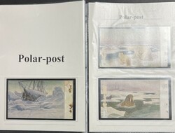 Roald Amundsen, Maud ekspedisjonen 1918-1925. Mappe og fem postkort ...