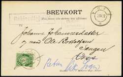 BERGENSBANEN - album med liten samling drøyt 40 forsendelser med ...