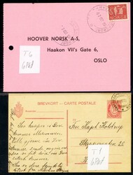 Samling i FDC-album med ca. 125 forsendelser med forskjellige ...