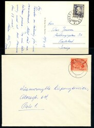 Samling i FDC-album med ca. 125 forsendelser med forskjellige ...