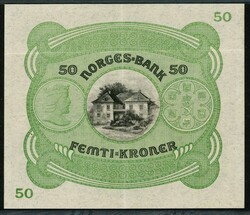 50 kr 1943 C.7001279, Meldahl Nielsen, PMG 50. NP 32C