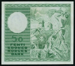 50 kr 1958 D.0103103, Brofoss / Thorp, PMG 58. NP 34B